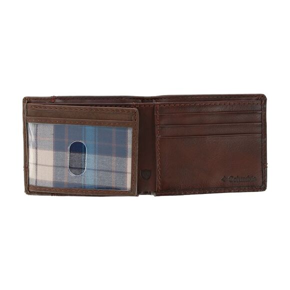 Columbia Men's Leather RFID Slim Bifold Wallet with Exterior Pocket - Picture 3 of 4